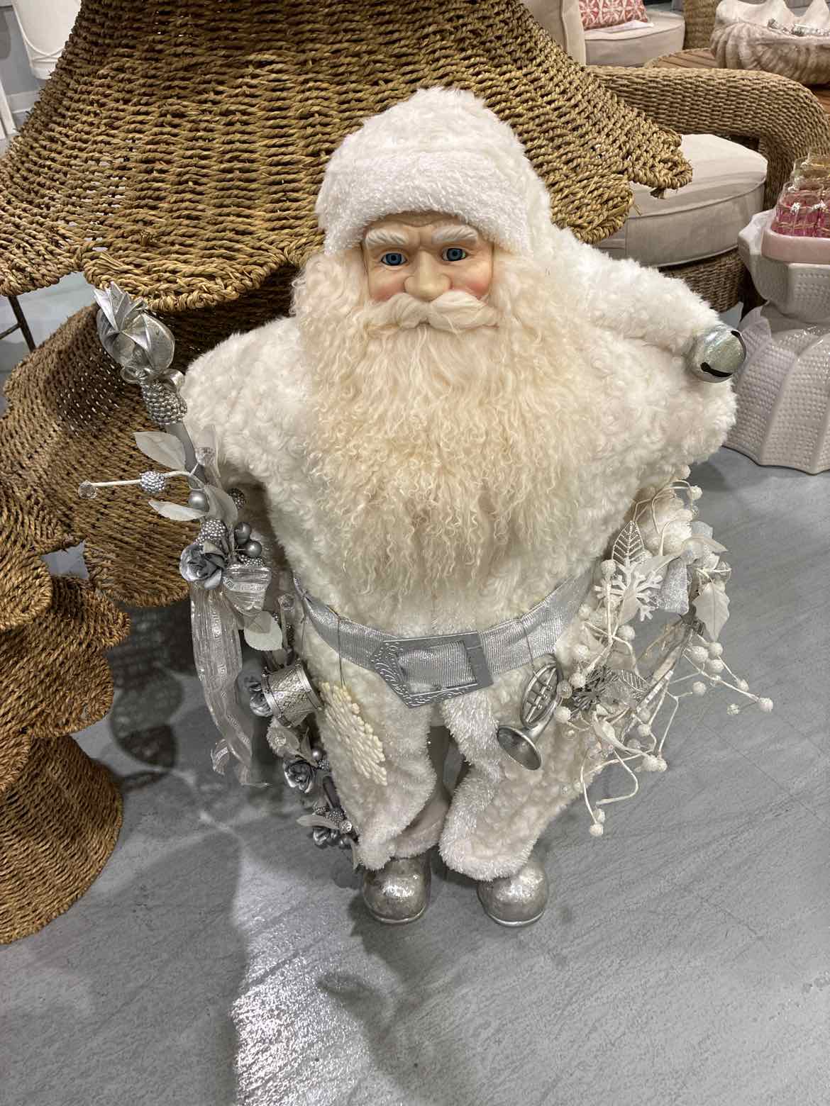 Standing White & Silver Santa Expo | True Fashionistas.