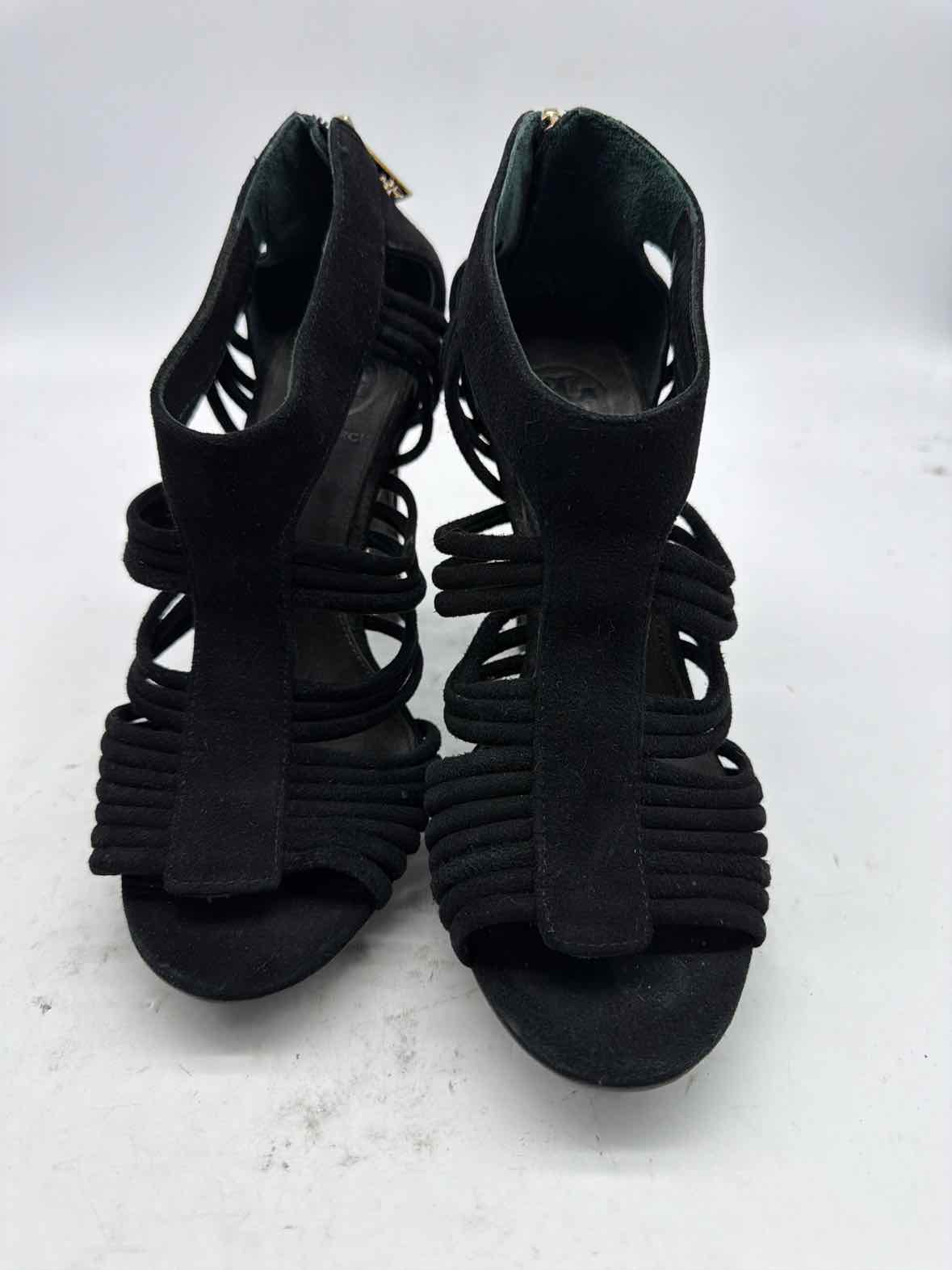 Pre-Owned Tory Burch Black Size 7 Caged Heels | True Fashionistas.