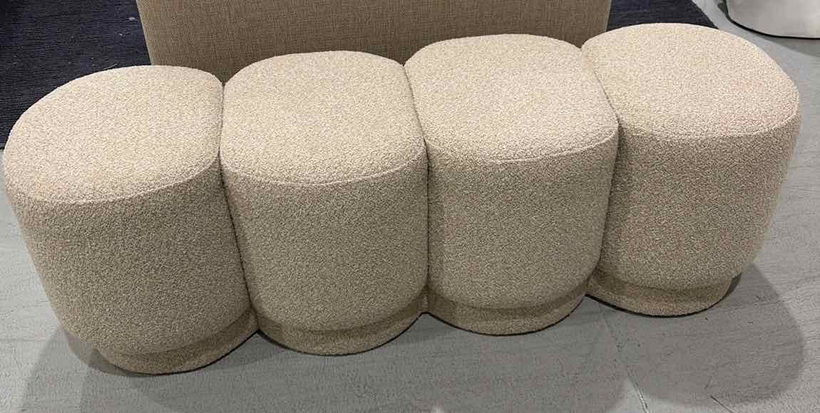 Ivory Upholstered Bedroom Bench | True Fashionistas.