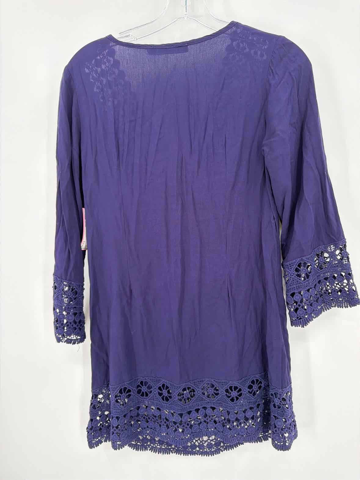 Pre-Owned Solitaire Navy Size Small Coverup | True Fashionistas.