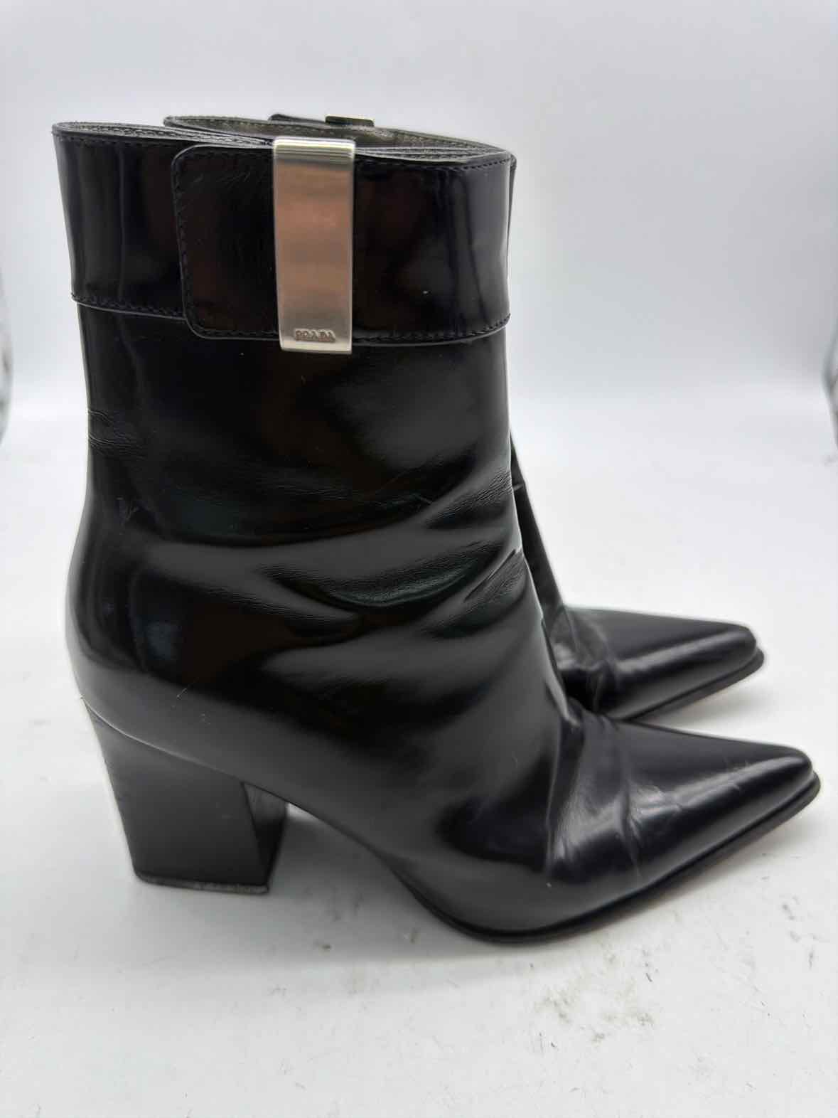 Pre-Owned Prada Black Size 5.5 Ankle Boots | True Fashionistas.