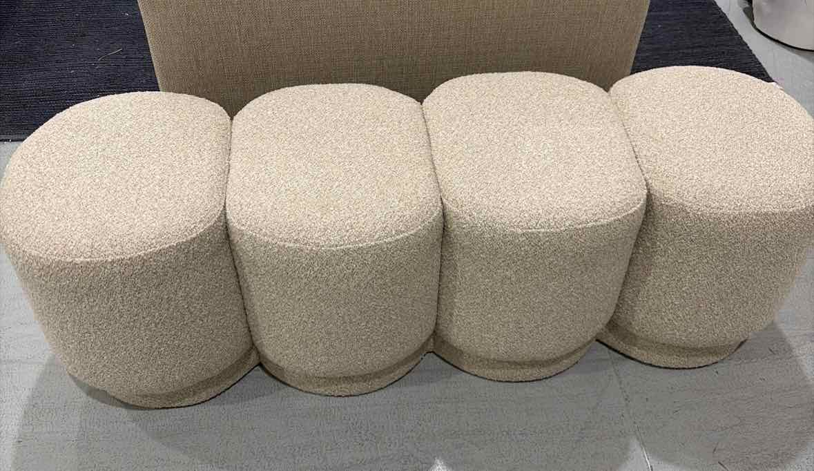 Ivory Upholstered Bedroom Bench | True Fashionistas.