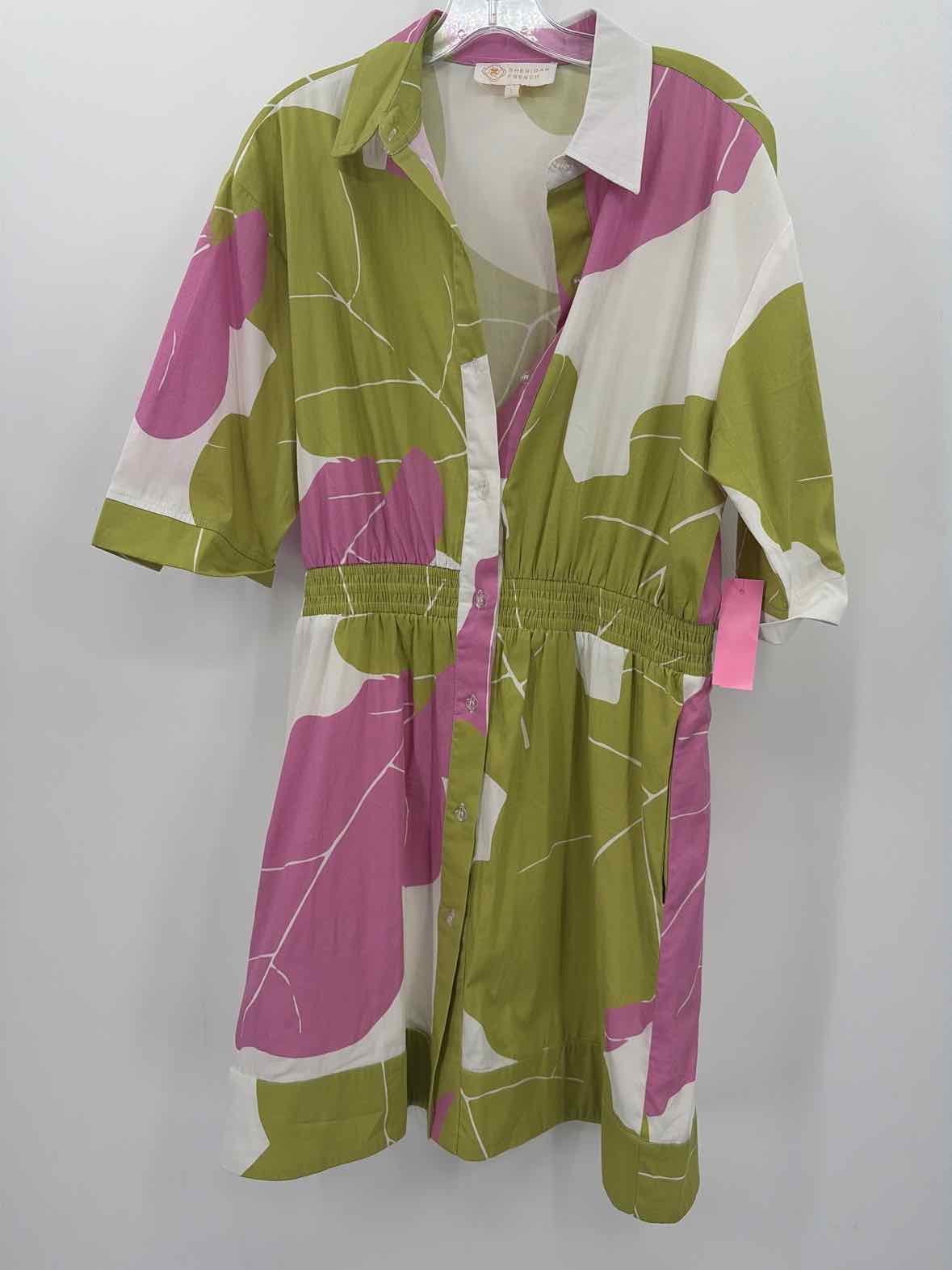Pre-Owned Sheridan French White Size Large Short Long Sleeve Dress | True Fashionistas.