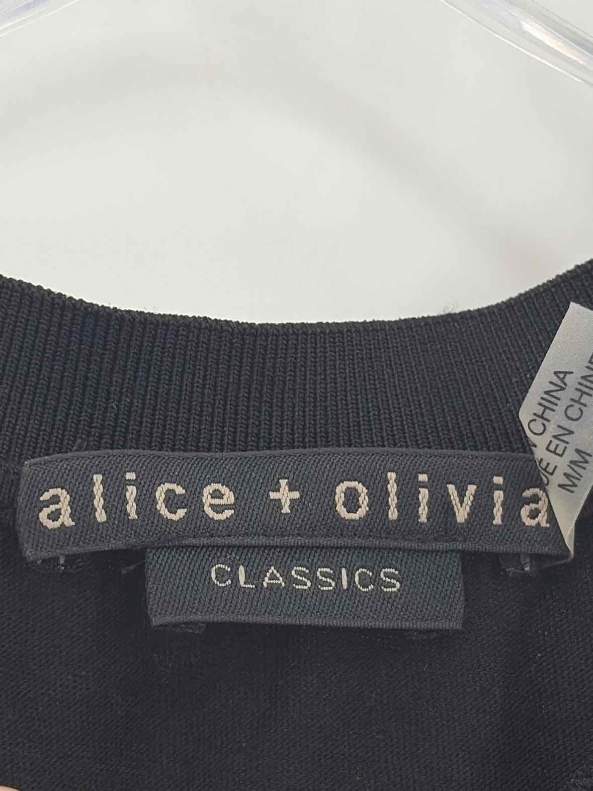 Alice + Olivia Black Size Medium Tank Top | True Fashionistas.