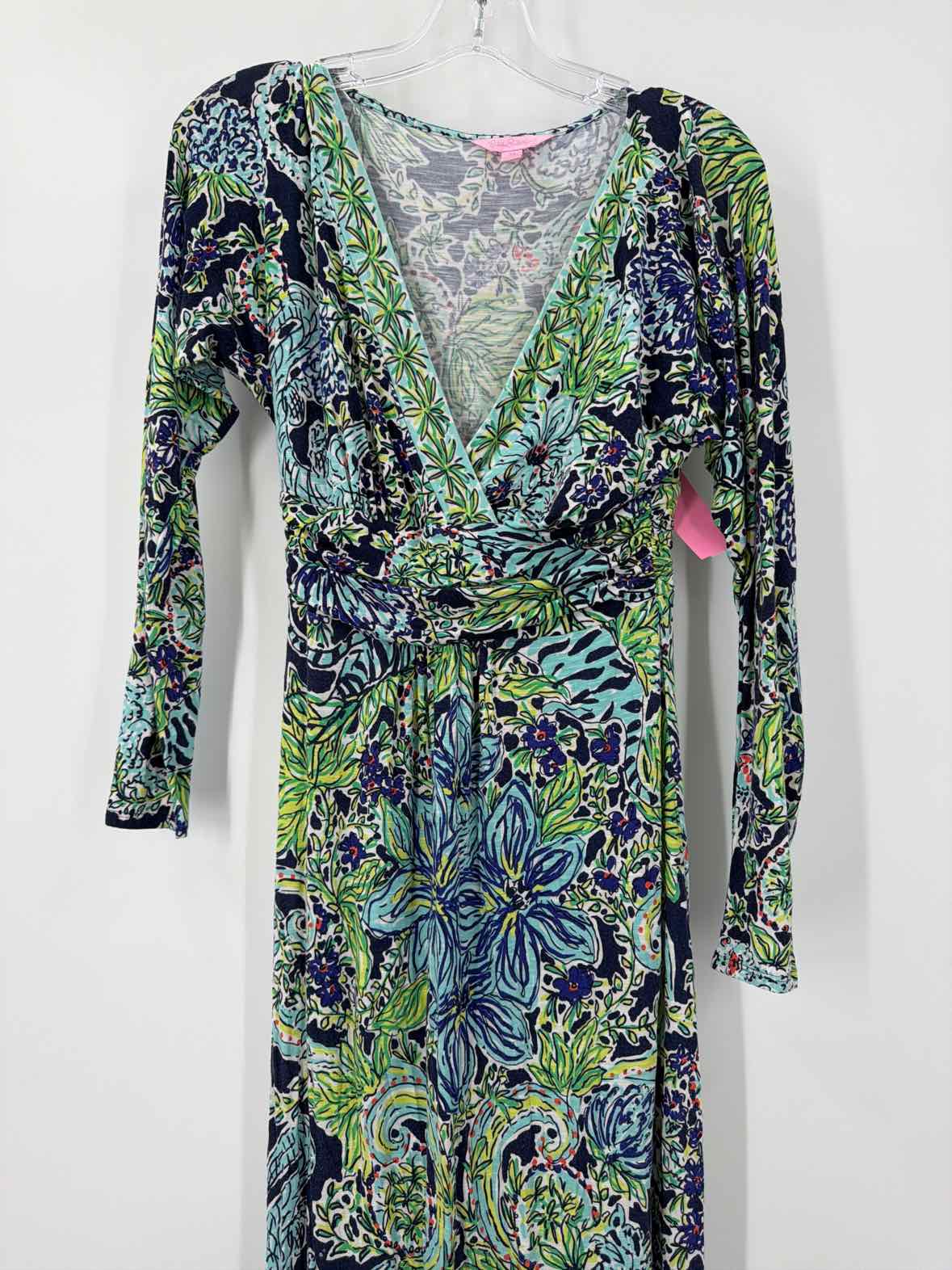 Pre-Owned Lilly Pulitzer Navy Size XS Long Long Sleeve Dress | True Fashionistas.