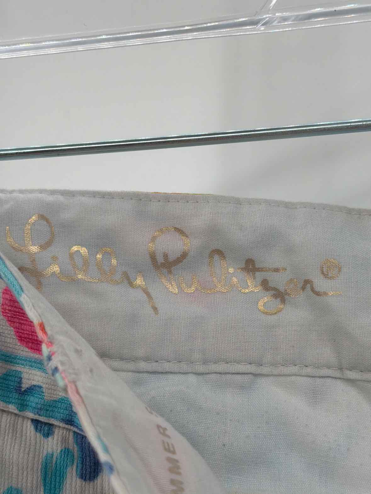 Pre-Owned Lilly Pulitzer Blue Size 2 Callahan Printed Shorts | True Fashionistas.