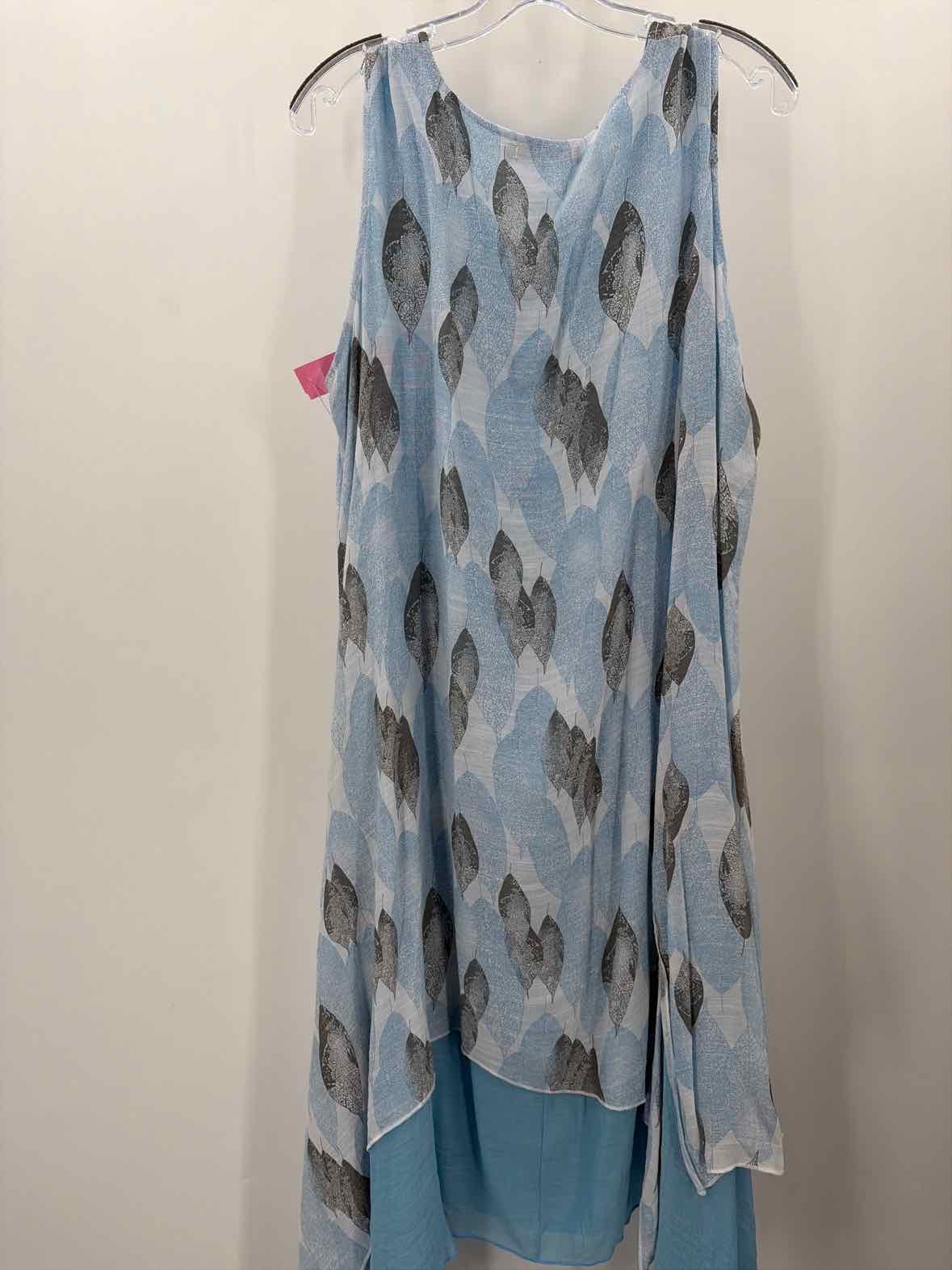 Whispers Blue Size XL Hi-Low Sleeveless Dress | True Fashionistas.