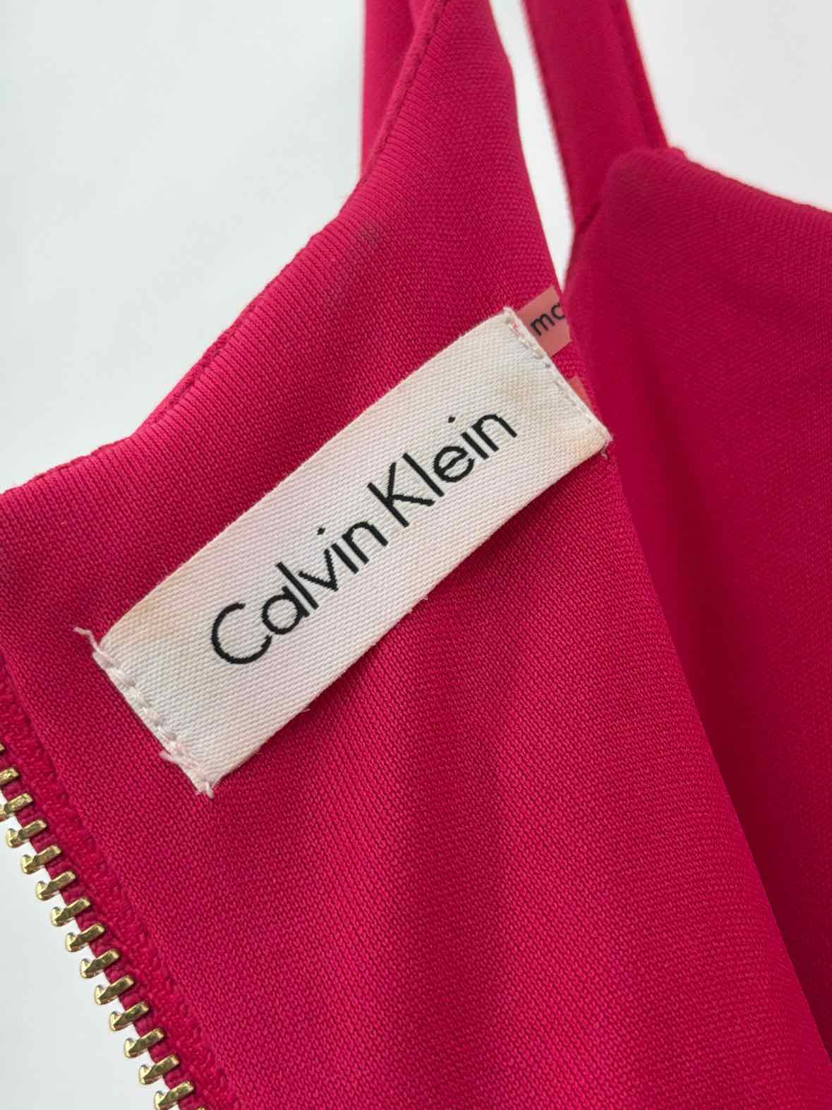 Pre-Owned Calvin Klein Pink Size 12 Short Sleeveless Dress | True Fashionistas.