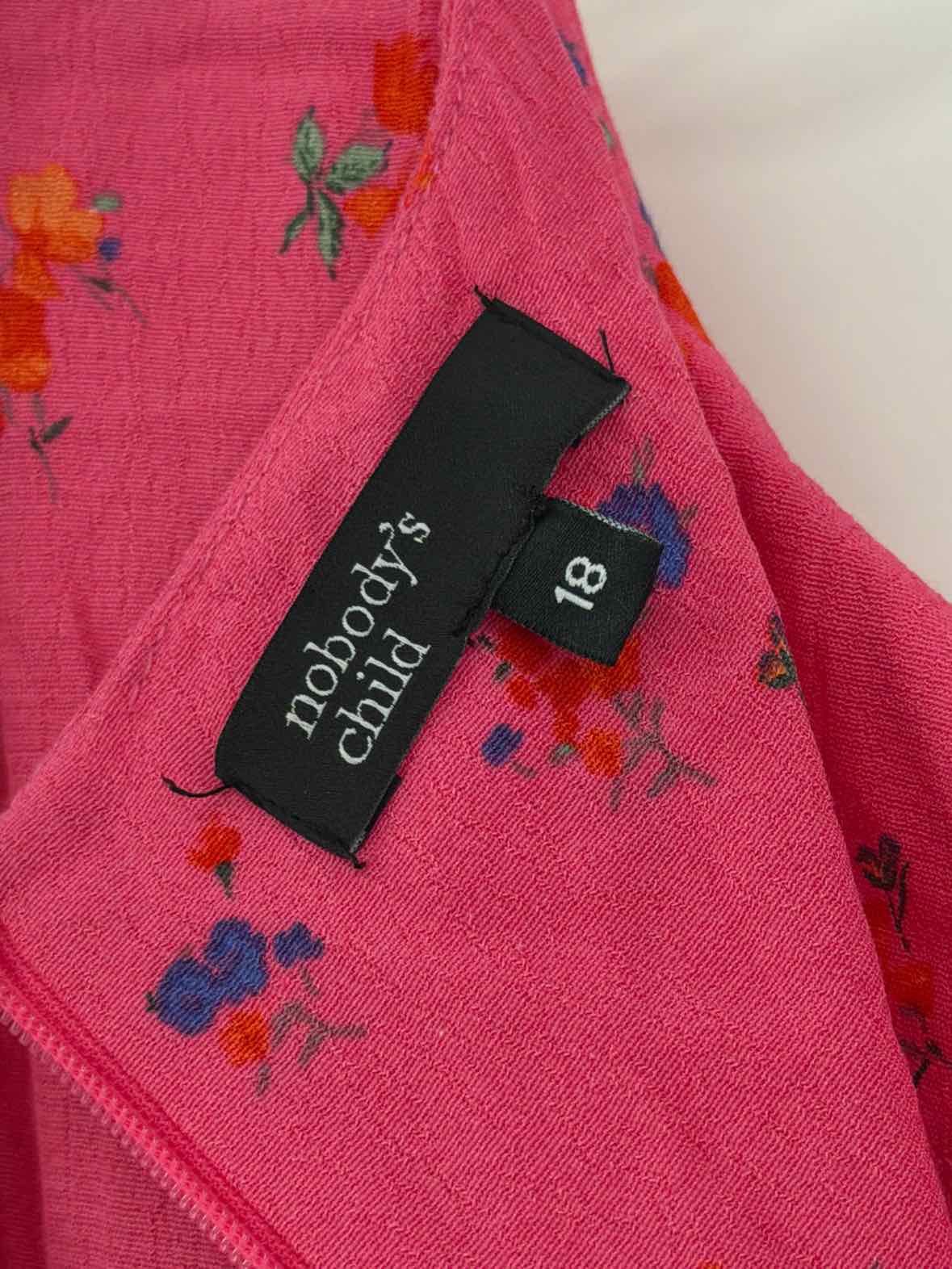 Pre-Owned Nobody's Child Pink Size 18 Long Long Sleeve Dress | True Fashionistas.