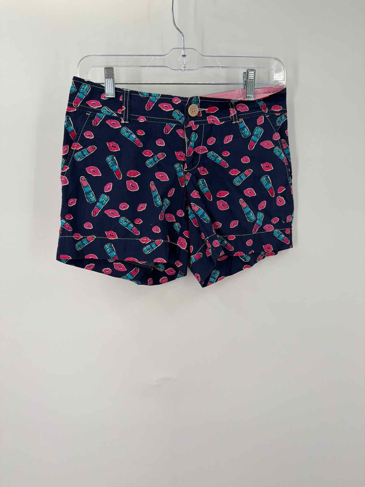 Pre-Owned Lilly Pulitzer Navy Size 0 Printed Shorts | True Fashionistas.