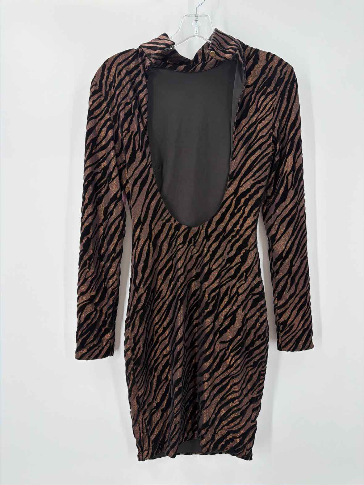 Pre-Owned House of London Brown Size XS Short Long Sleeve Dress | True Fashionistas.