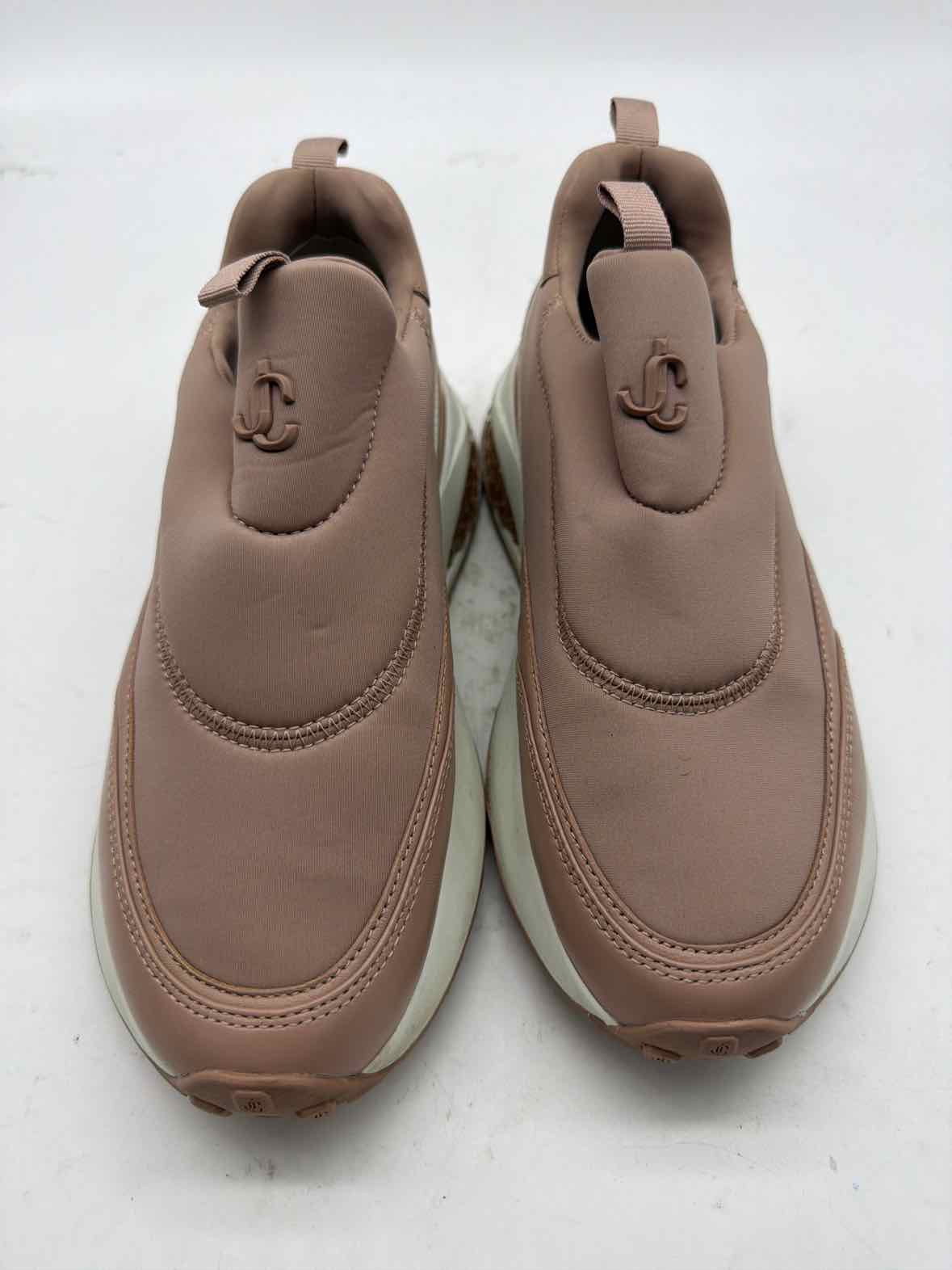 Pre-Owned Jimmy Choo Pink Size 6.5 Fashion Sneaker Athletic Shoes | True Fashionistas.