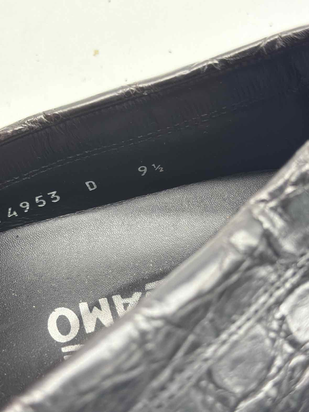 Pre-Owned Salvatore Ferragamo Black 9.5 Slip On Men's Dress Shoes | True Fashionistas.