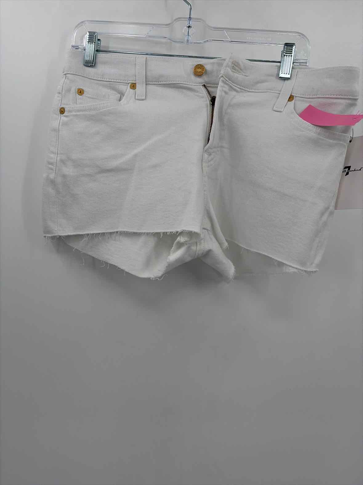 Pre-Owned 7 For All Mankind White Size 29 Denim Shorts | True Fashionistas.
