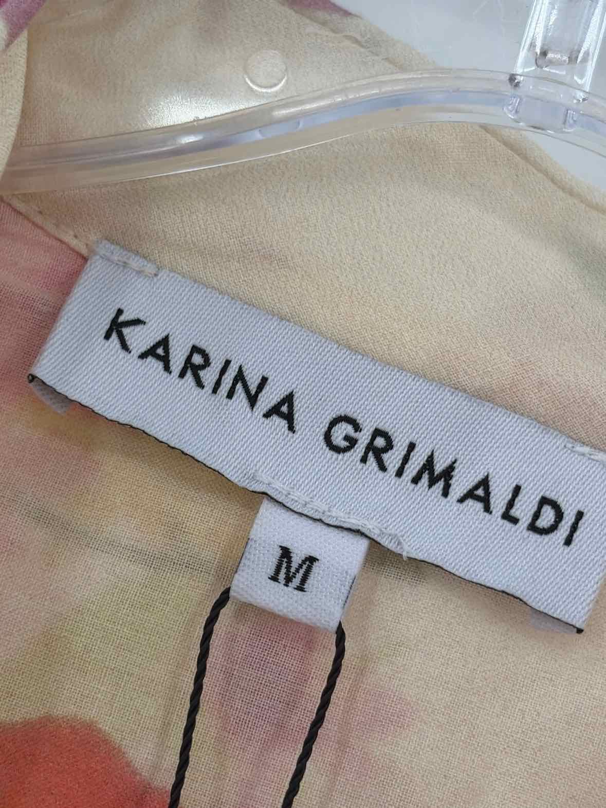 Pre-Owned Karina Grimaldi Pink Size Medium Button Down | True Fashionistas.
