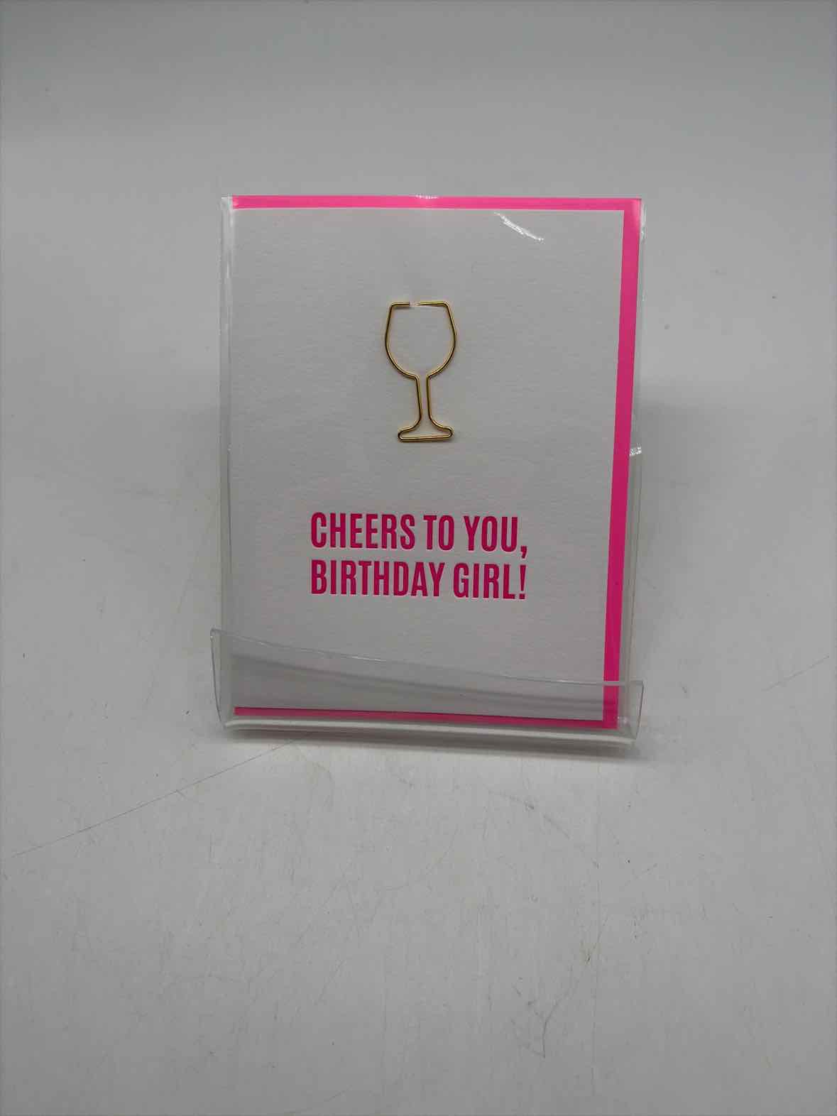 Cheers to You Birthday Girl Greeting Card | True Fashionistas.