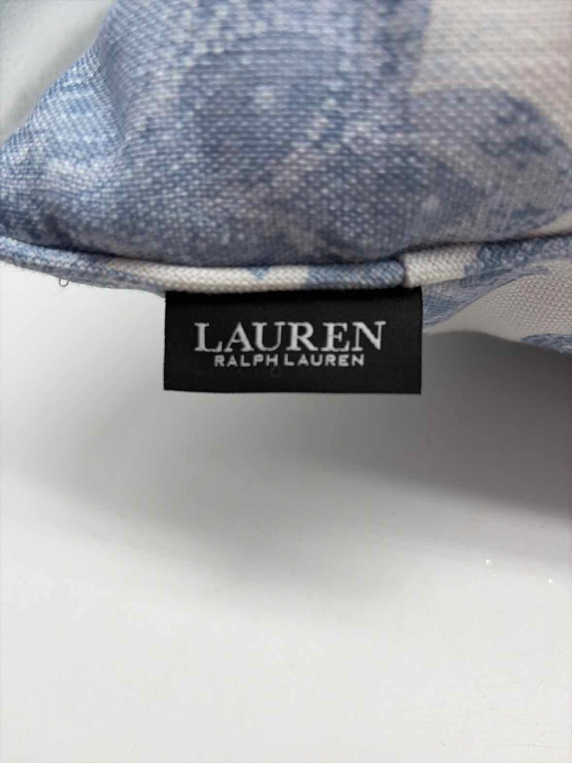 Ralph Lauren Blue & White Fabric Pillow | True Fashionistas.