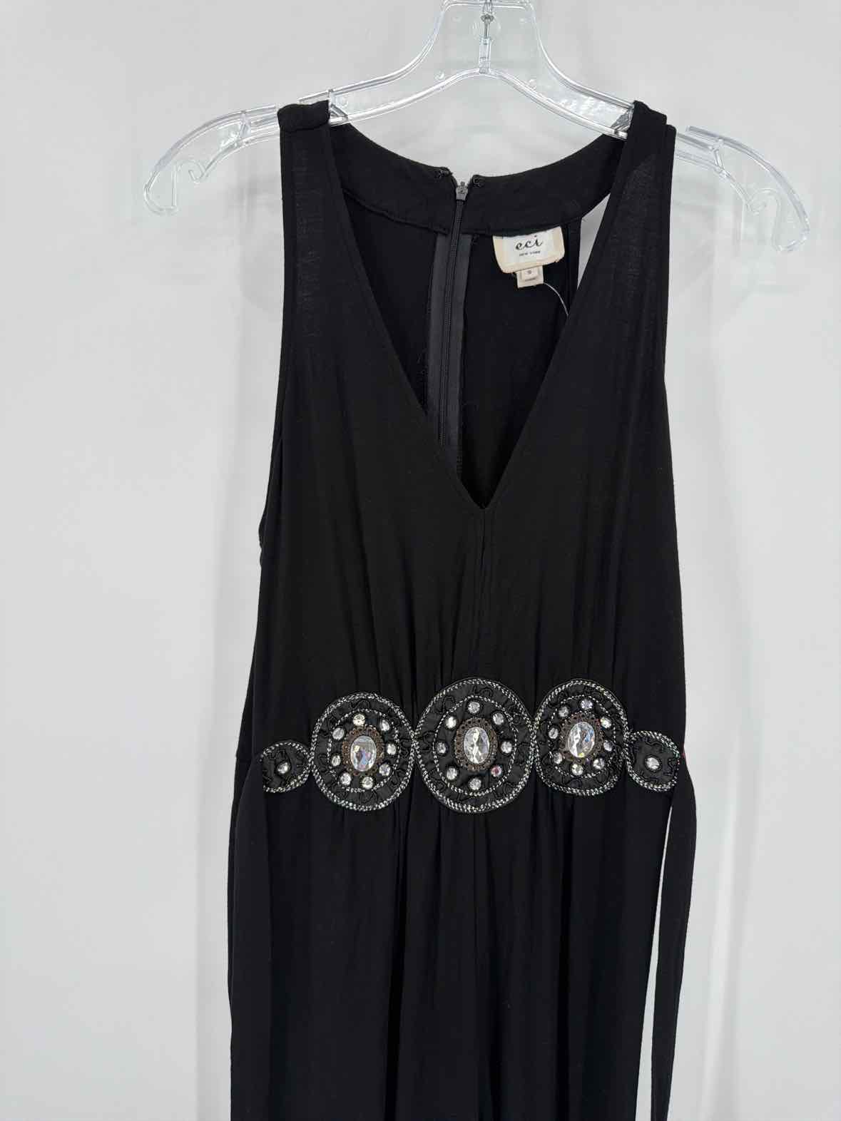 Pre-Owned ECI Black Size Small Sleeveless Jumpsuit | True Fashionistas.
