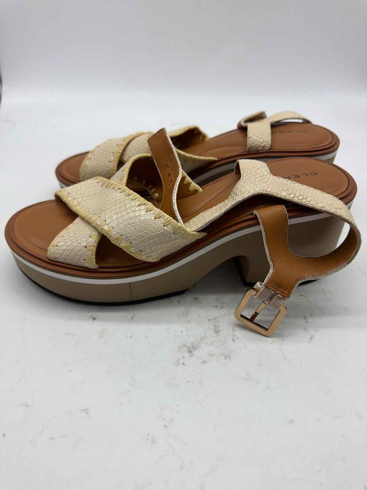 Pre-Owned Clergerie Tan Size 9 Strappy Heels | True Fashionistas.