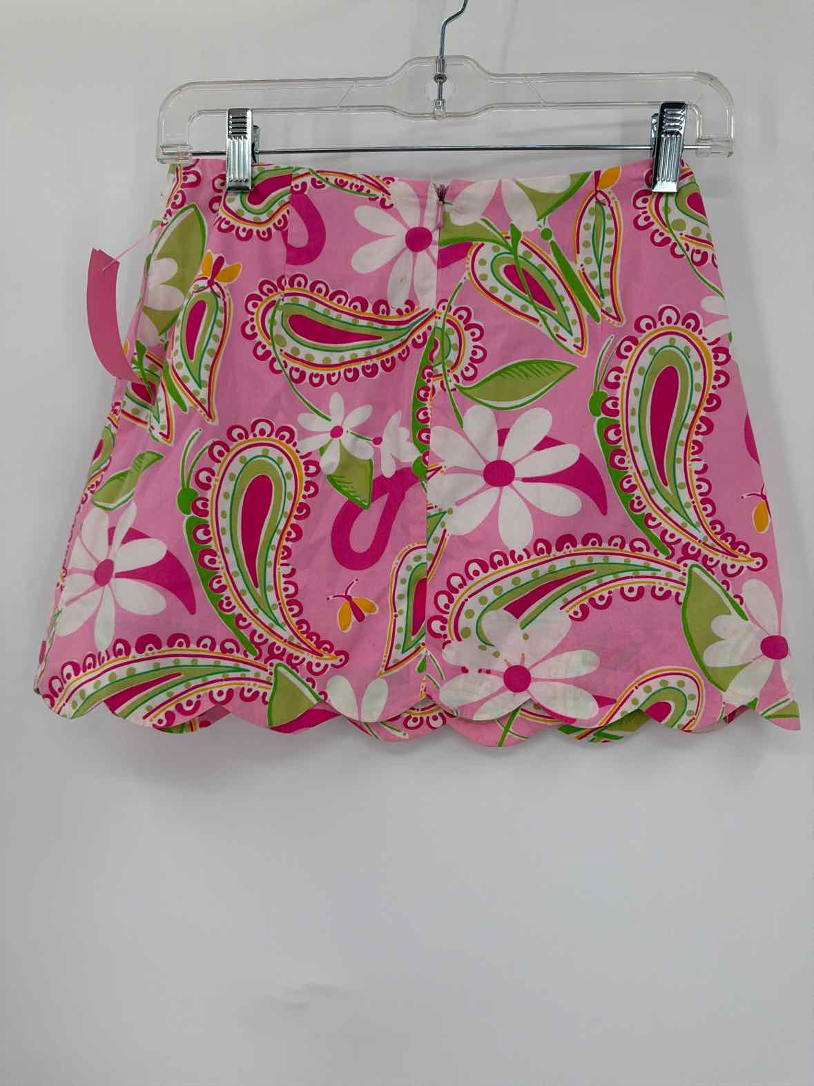Pre-Owned Lilly Pulitzer Pink Size 2 Vintage Mini Skirt | True Fashionistas.
