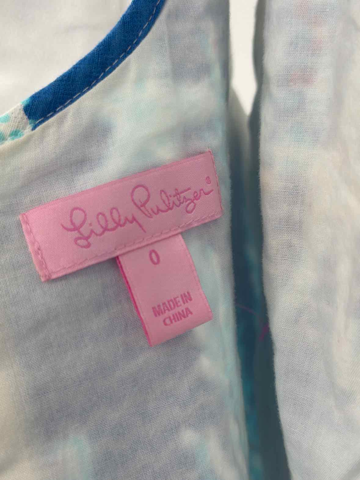 Pre-Owned Lilly Pulitzer Blue Size 0 Short Sleeveless Dress | True Fashionistas.