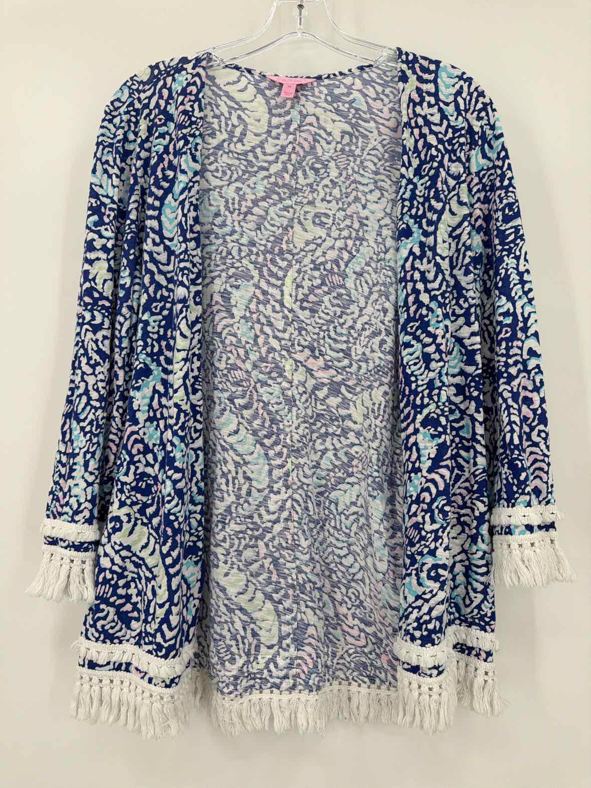 Pre-Owned Lilly Pulitzer Blue Size Medium Cardigan Blouse | True Fashionistas.