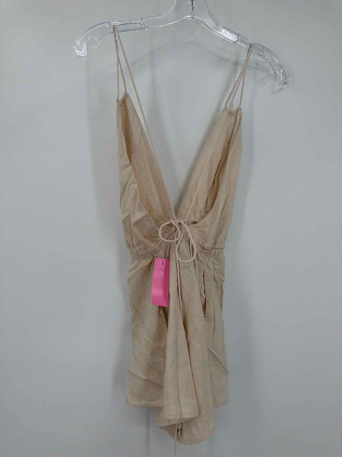 Pre-Owned Indah Tan Size XS Sleeveless Romper | True Fashionistas.