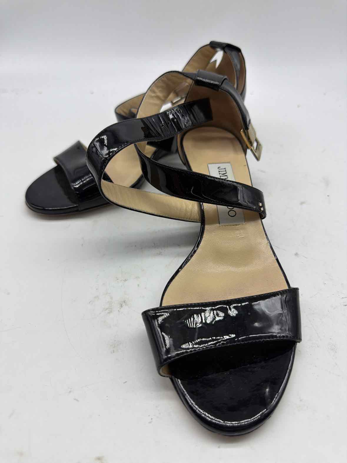 Pre-Owned Jimmy Choo Black Size 36 Wedge Heels | True Fashionistas.
