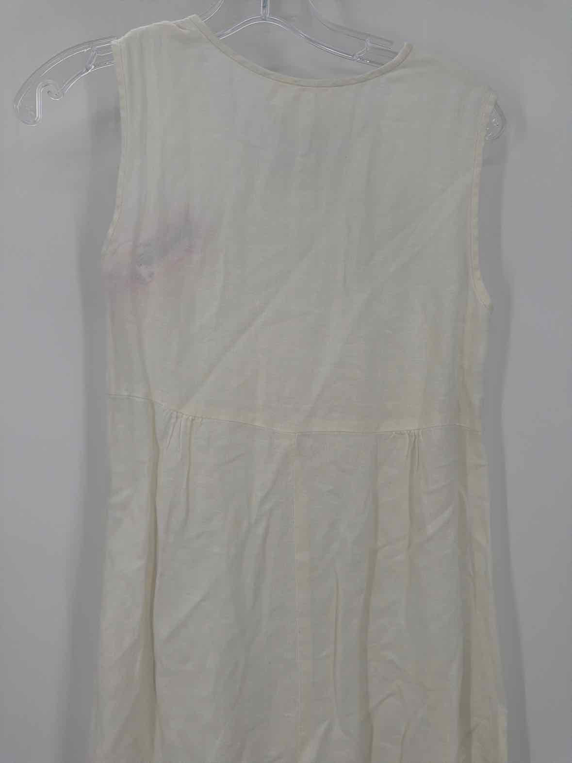 Pre-Owned La Garconne Moderne White Size XS Linen Long Sleeveless Dress | True Fashionistas.