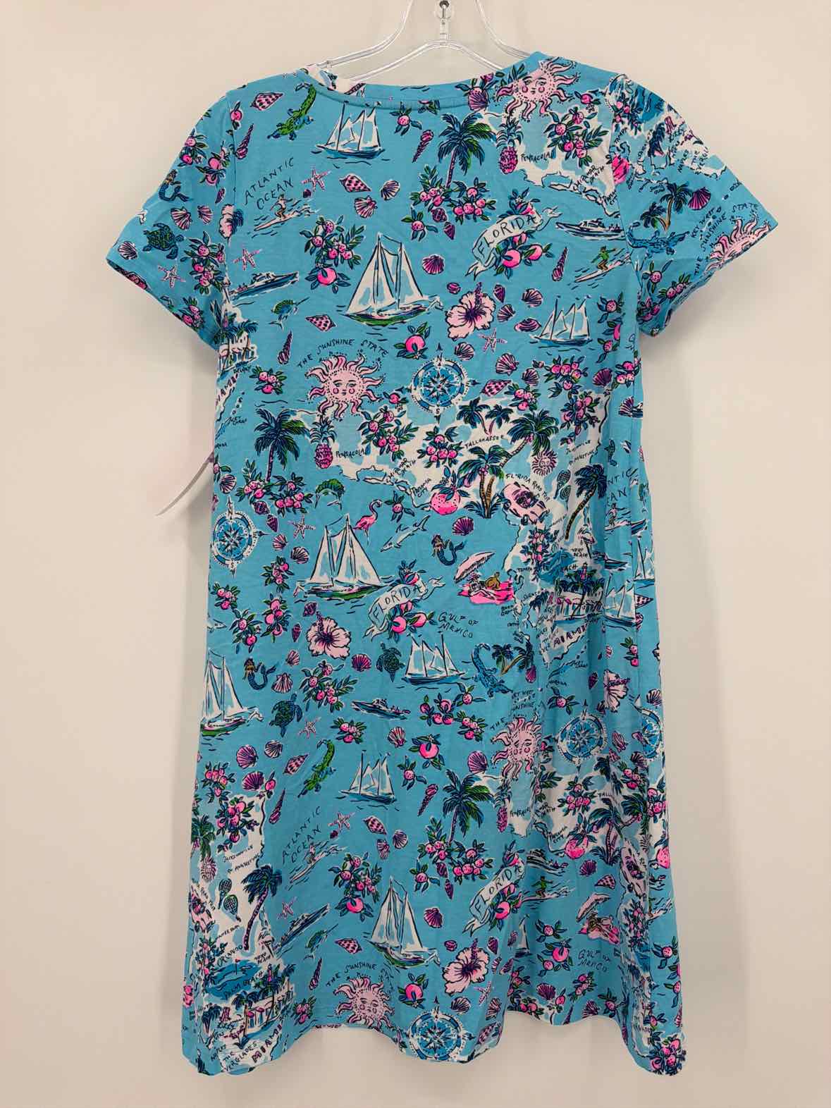 Pre-Owned Lilly Pulitzer Blue Size XS Short Short Sleeve Dress | True Fashionistas.
