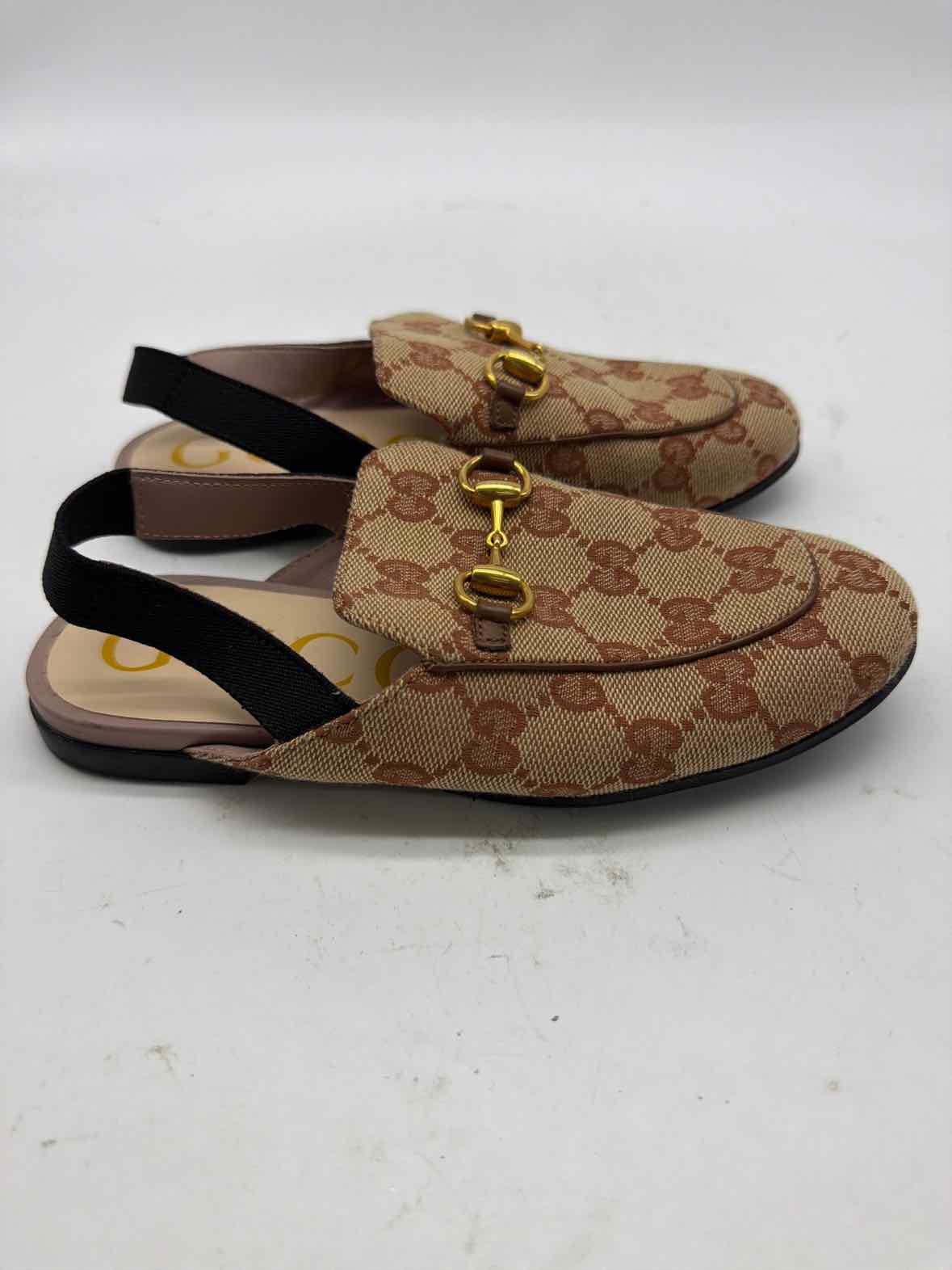 Pre-Owned Gucci Tan Child Size 31 Size 31 Child Shoe Size 31 Girl's Shoes | True Fashionistas.