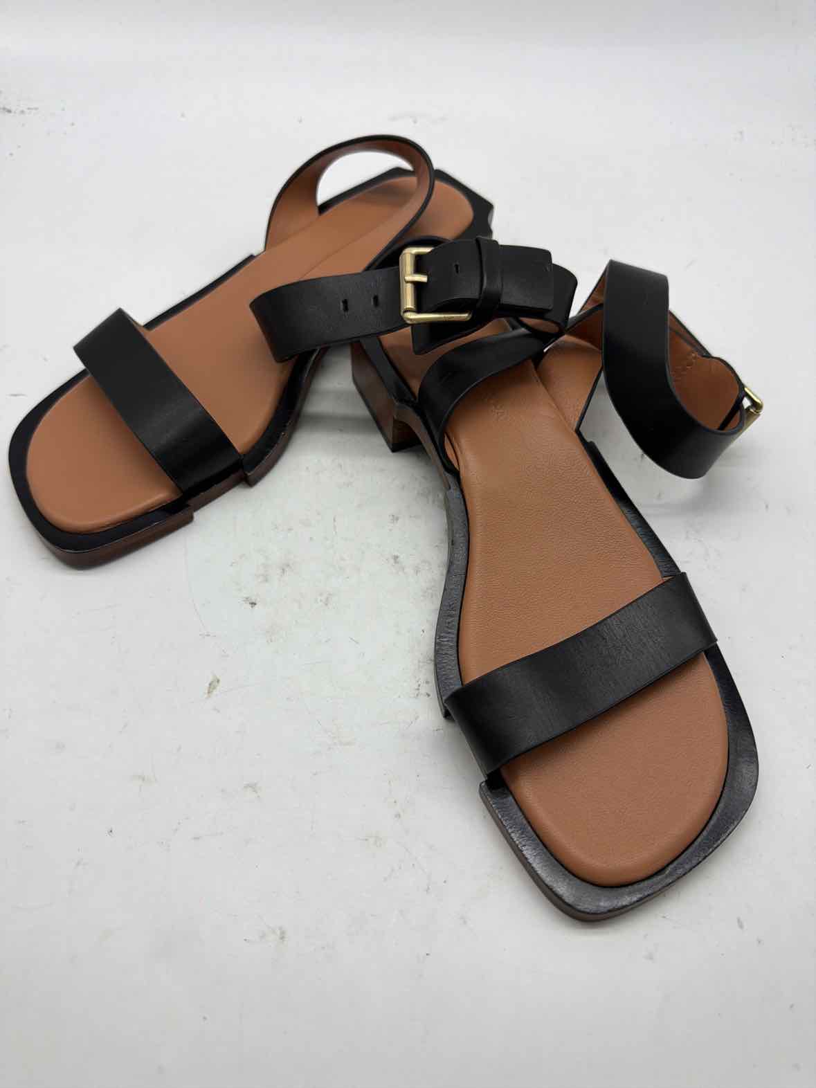Pre-Owned Jonathan Simkhai Black Size 8 Strappy Sandals | True Fashionistas.