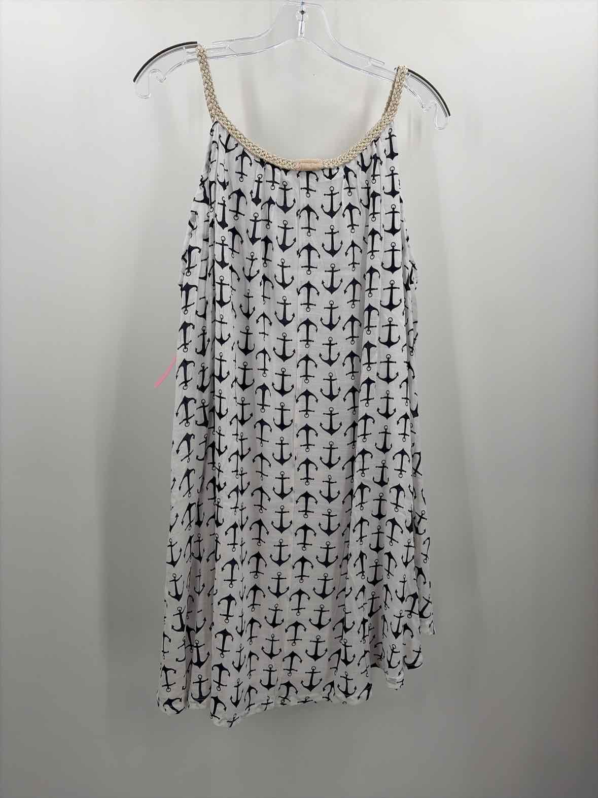 Pre-Owned India Boutique White Size One Size Printed Short Sleeveless Dress | True Fashionistas.