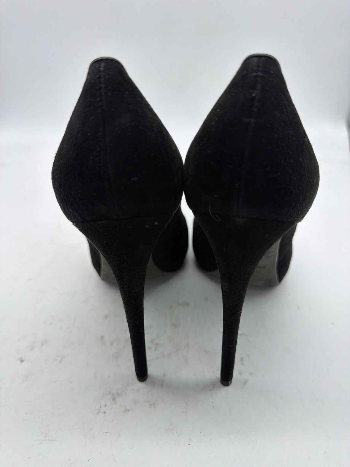 Pre-Owned Tom Ford Black Size 10.5 Peep Toe Heels | True Fashionistas.