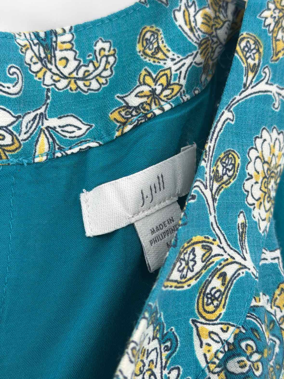 Pre-Owned J Jill Blue Size Medium Long Sleeveless Dress | True Fashionistas.