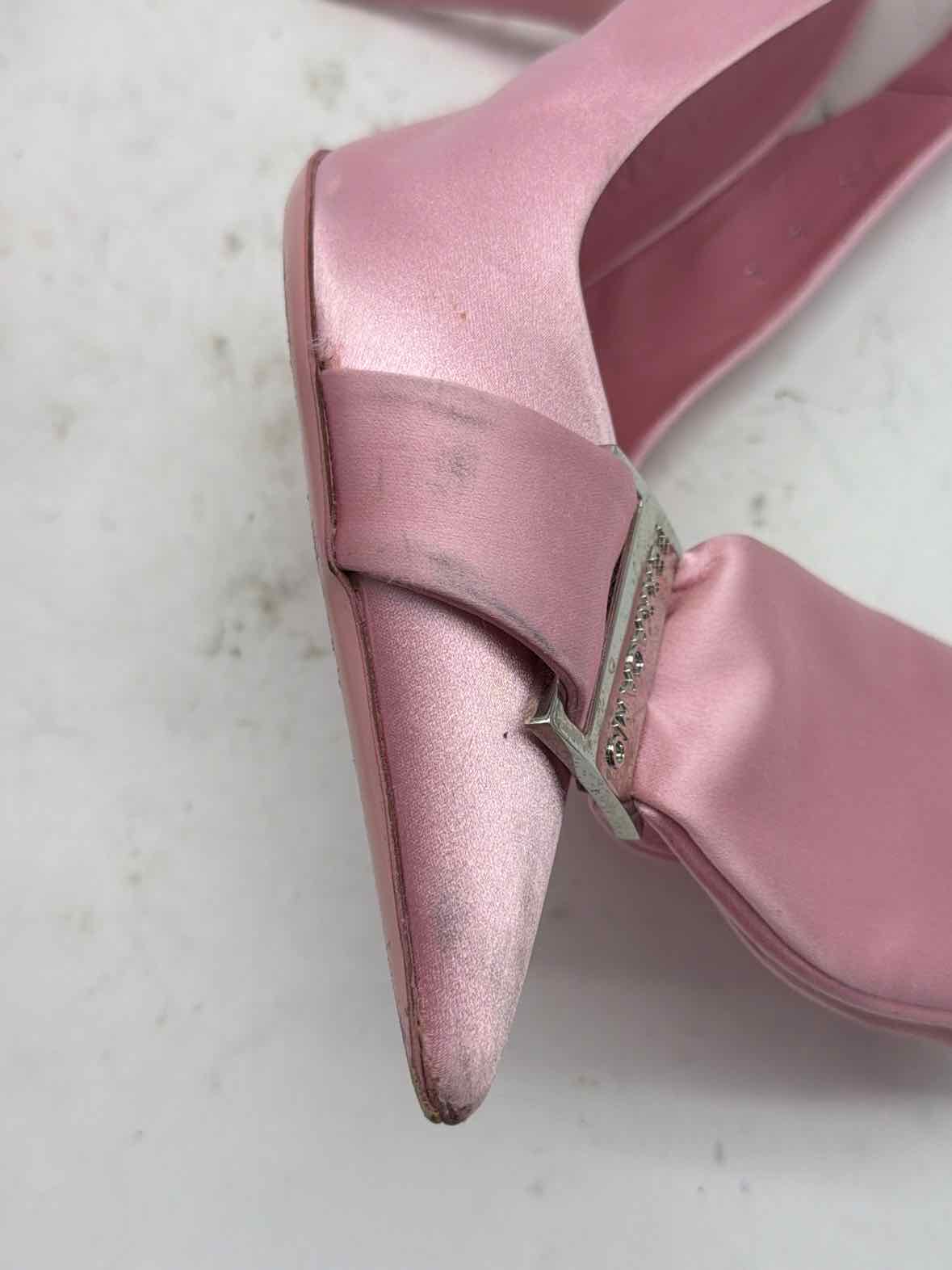 Pre-Owned Salvatore Ferragamo Pink Size 9 Slingback Heels | True Fashionistas.