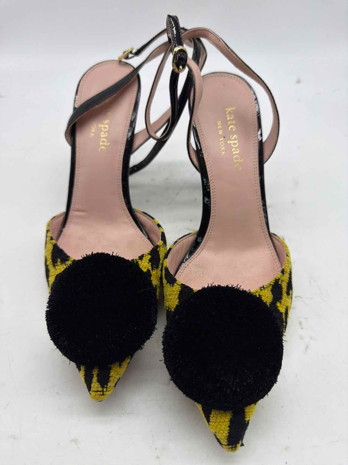 Pre-Owned Kate Spade Yellow Size 8 Ankle Strap Heels | True Fashionistas.