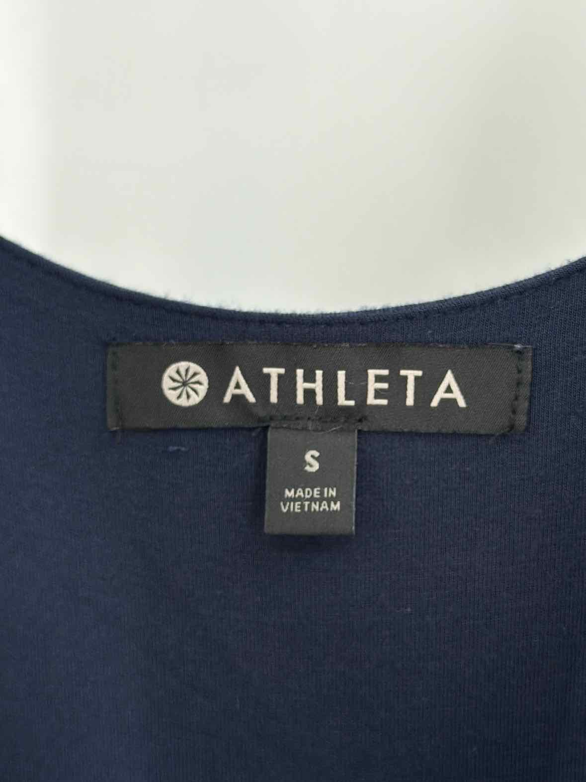 Pre-Owned Athleta Navy Size Small Midi Sleeveless Dress | True Fashionistas.