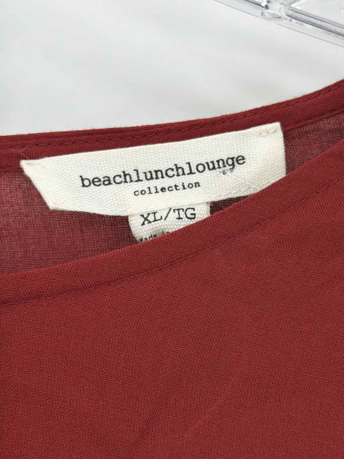 Pre-Owned Beachlunchlounge Red Size XL Blouse | True Fashionistas.