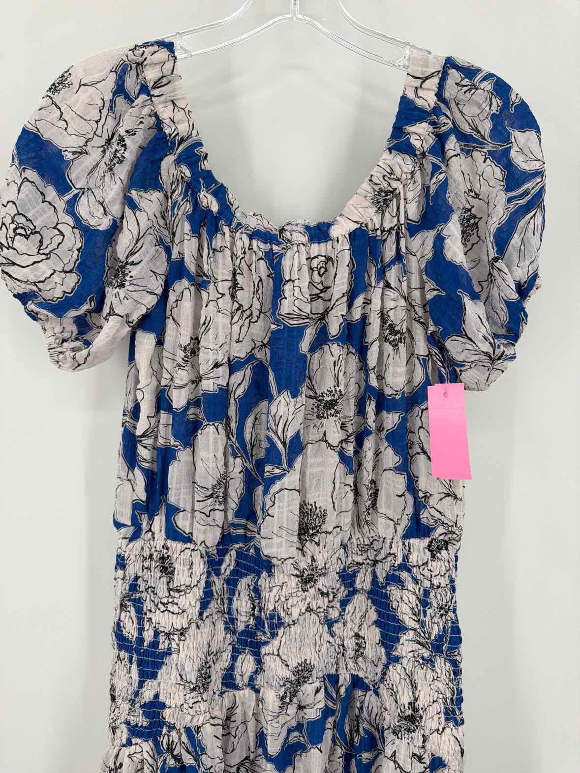 Pre-Owned Misa Blue Size XS Long Short Sleeve Dress | True Fashionistas.