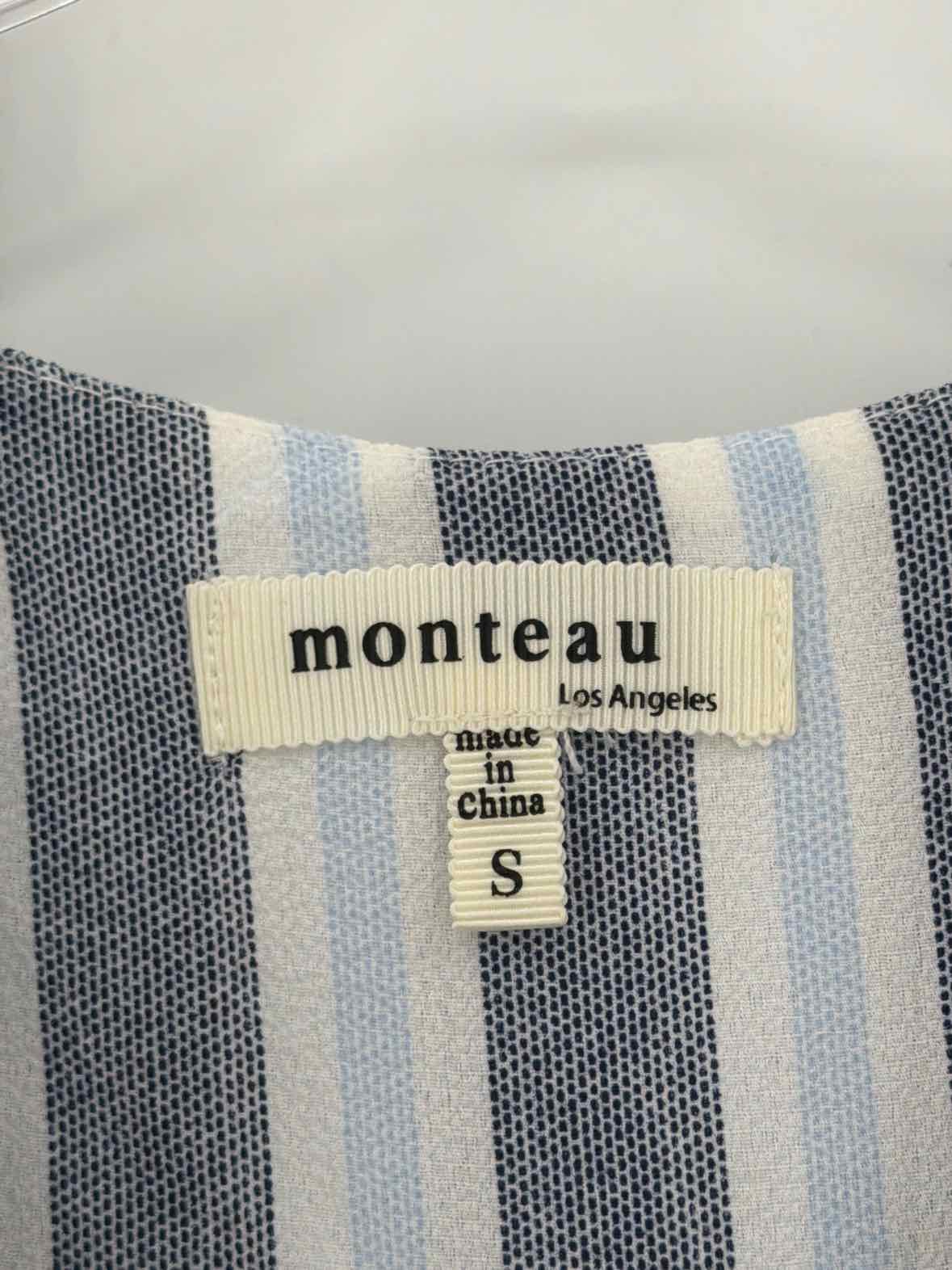 Pre-Owned Monteau Blue Size Small Short Sleeveless Dress | True Fashionistas.