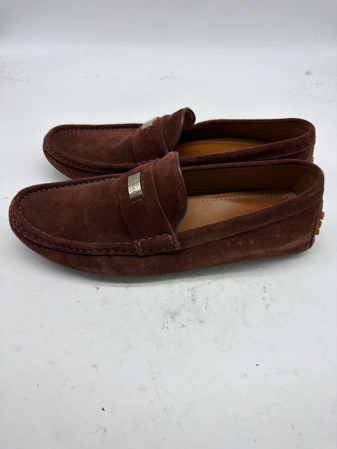 Pre-Owned Gucci Brown 8 drivers Men's Slip On | True Fashionistas.