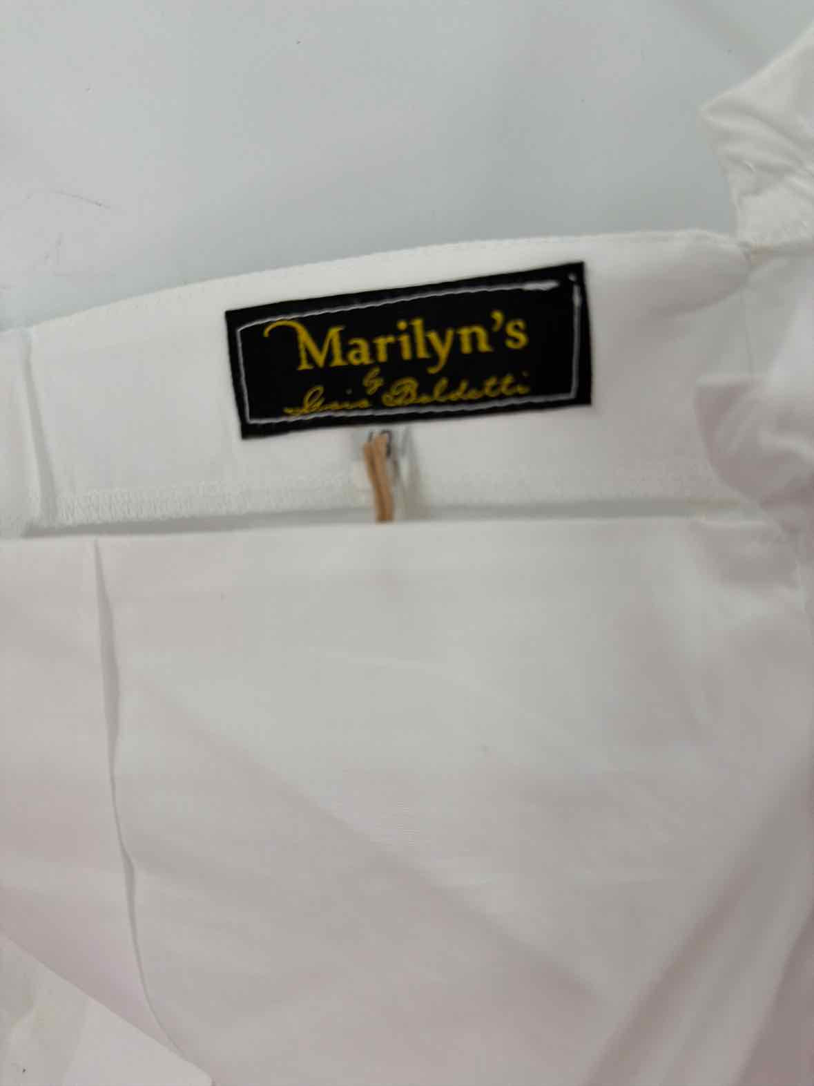 Pre-Owned Marilyn's White Size 48 Long Short Sleeve Dress | True Fashionistas.