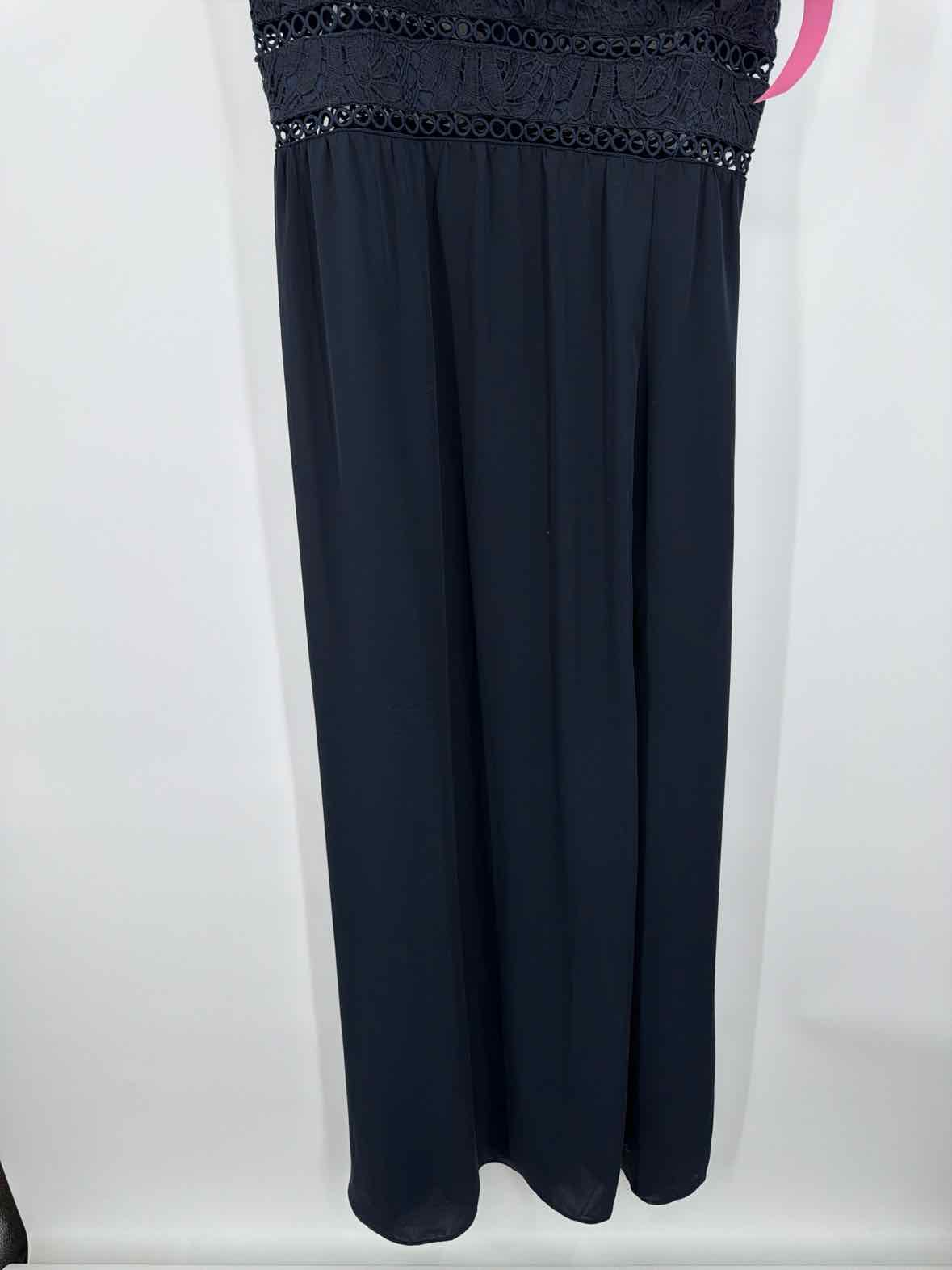 Pre-Owned Style State Navy Size Large Evening Long Sleeveless Dress | True Fashionistas.