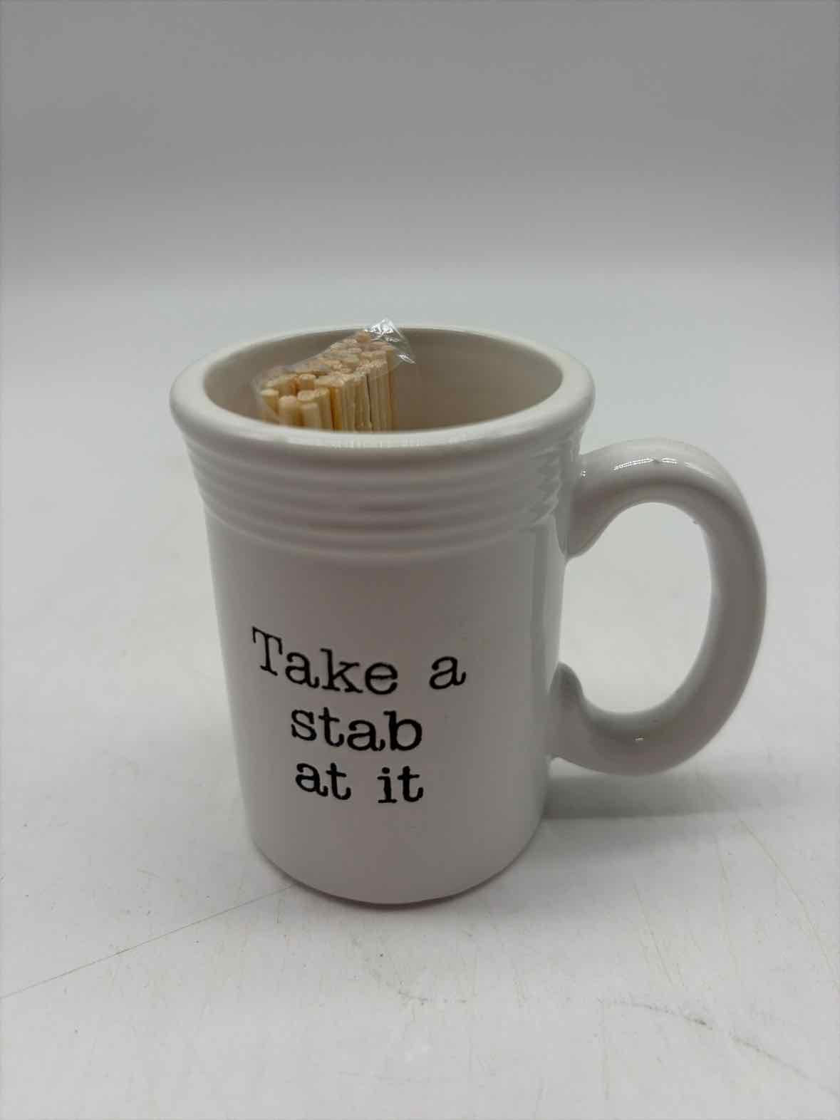 White Take a Stab Toothpick Holder | True Fashionistas.