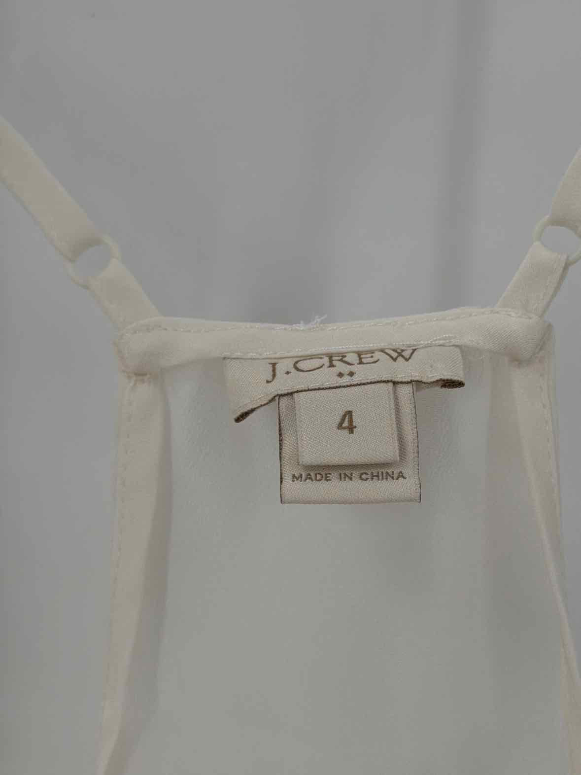 Pre-Owned J Crew White Size 4 Tank Top | True Fashionistas.