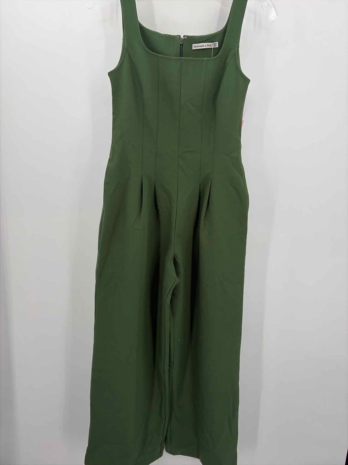 Pre-Owned Abercrombie & Fitch Green Size XXSP Sleeveless Jumpsuit | True Fashionistas.