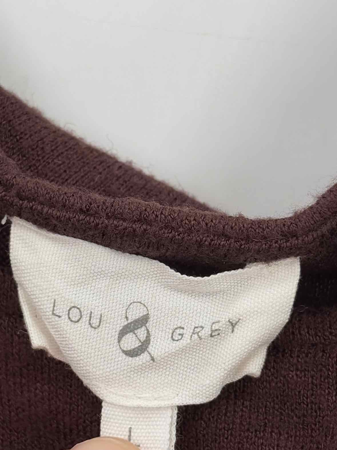 Pre-Owned Lou & Grey Brown Size Large Cropped Tank Top | True Fashionistas.