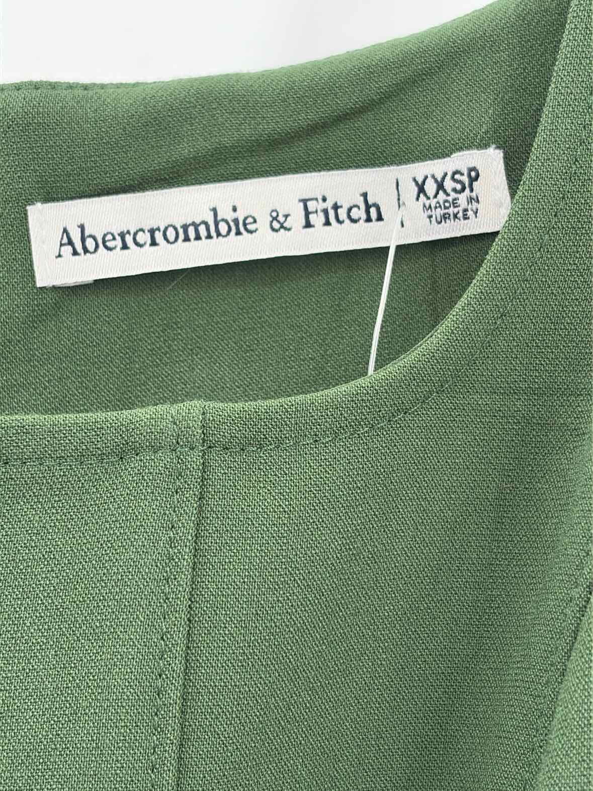 Pre-Owned Abercrombie & Fitch Green Size XXSP Sleeveless Jumpsuit | True Fashionistas.