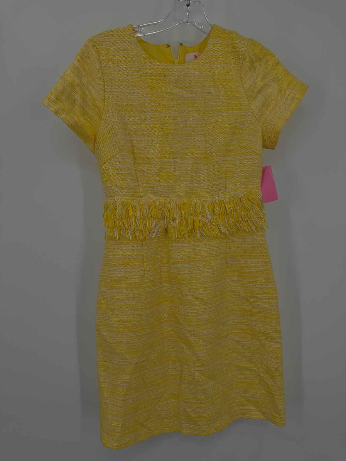 Pre-Owned Julie Brown Yellow Size 2 Short Short Sleeve Dress | True Fashionistas.